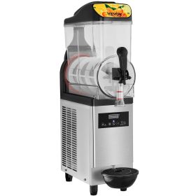 VEVOR Commercial Slushy Machine, 12L/3.2Gal Single Bowl, 50 Cups Margarita Machine, 500W Stainless Steel Margarita Smoothie Frozen Drink Maker