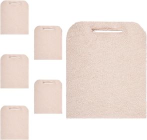 6 Pack Terry Cloth Baker's Pads. Pot Holders with Hand Hole. Industrial Oven Pads for Heat Care. Heat Resistant Knitted Pads for Baking; Cooking Needs