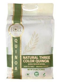 Natural Royal Bolivian Tricolor Quinoa - 25 Pound Bulk Bags - White Red Black Quinoa Blend (1:3 Each) | Bold Prewashed Whole Grains Protein Fiber Rich