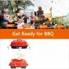 Charcoal Grill Barbecue Portable BBQ Stainless Steel Folding BBQ Grill Camping Grill Tabletop Grill