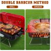 Charcoal Grill Barbecue Portable BBQ Stainless Steel Folding BBQ Grill Camping Grill Tabletop Grill