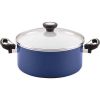 Farberware PURECOOK 12 Piece Ceramic Nonstick Pots and Pans Set, Blue