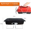 Charcoal Grill Barbecue Portable BBQ Stainless Steel Folding BBQ Grill Camping Grill Tabletop Grill