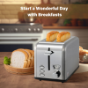 Automatic furnace breakfast toast multifunctional toaster SUS304 5 bake brown level high lift bar 3 functions-thaw / heat / cancel