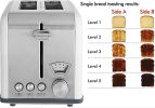 Automatic furnace breakfast toast multifunctional toaster SUS304 5 bake brown level high lift bar 3 functions-thaw / heat / cancel