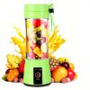 1pc 380ML Portable Blender With 6 Blades Rechargeable USB ; Personal Size Blender For Shakes And Smoothies; Traveling Fruit Veggie Juicer Cup