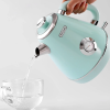 57.5 oz Mint green electric kettle SUS304 food grade 1200W instrument type dial thermometer fast boiling cordless without BPA automatic closed