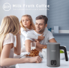 300ml Automatic Milk Heater Multifunction Cold / Hot Latte Milk foam 500W LED Touch control, cappuccino chocolate protein powder